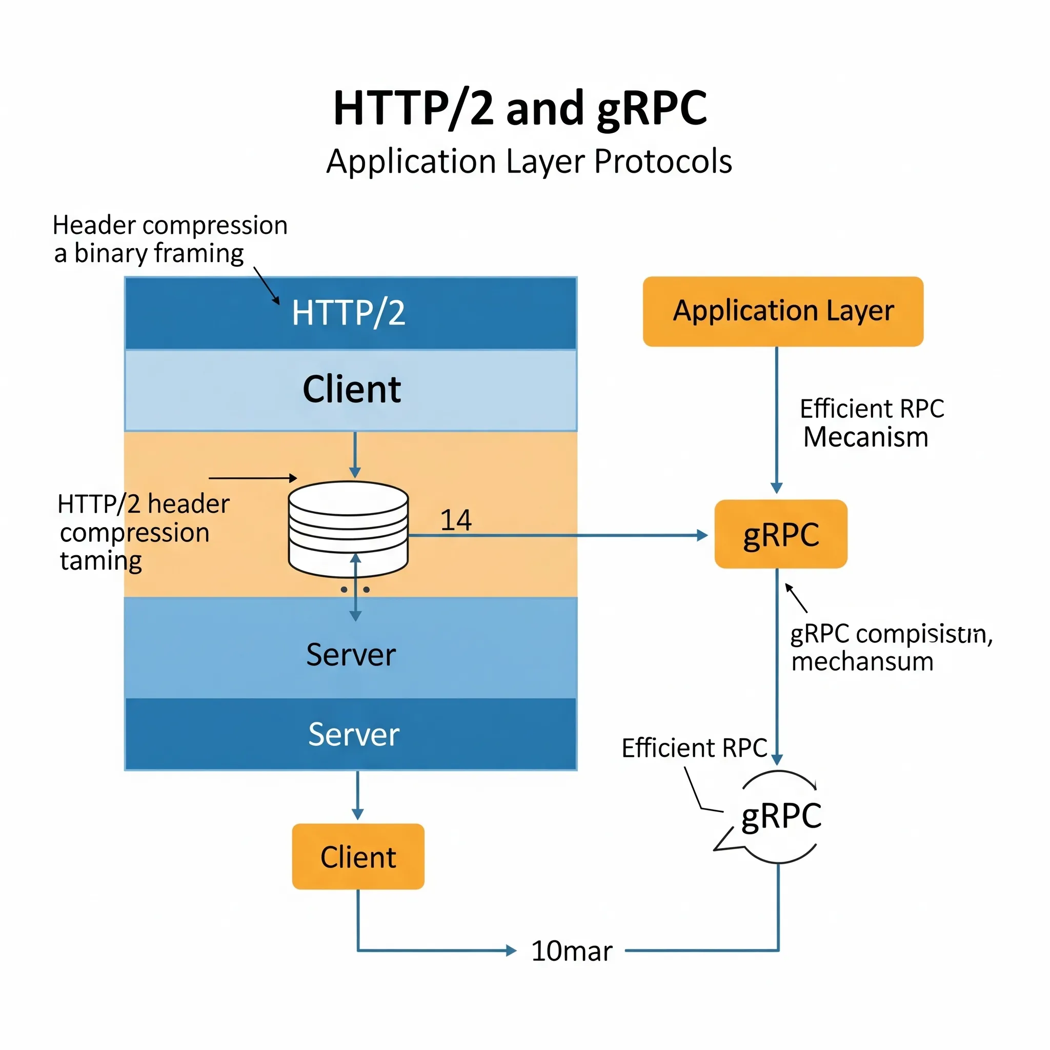 بروتوكولات الطبقة التطبيقية HTTP2 و gRPC